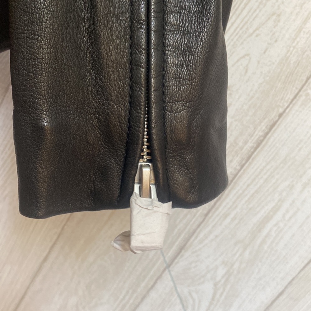 All Saints Black Leather Jacket - Picture 5 of 9